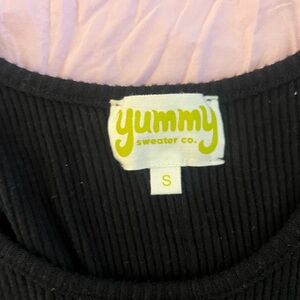 Yummy Black Ribbed Bodysuits